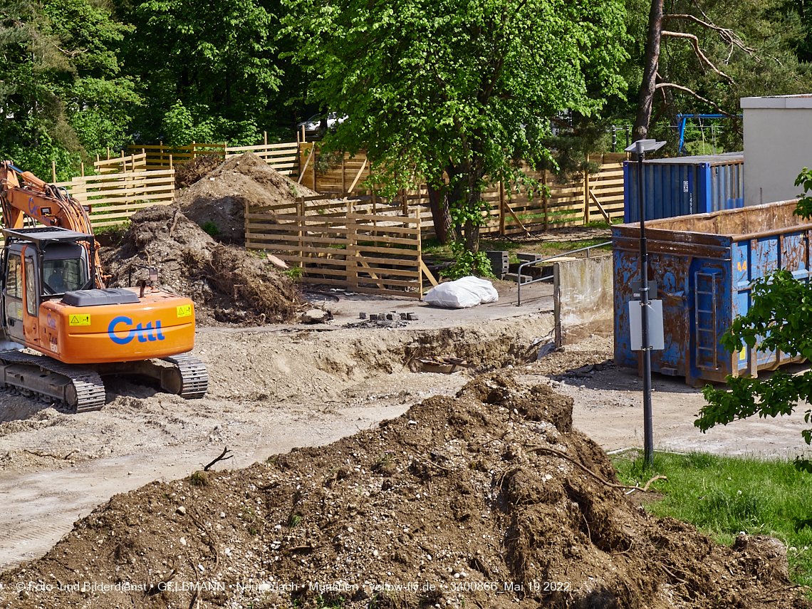 19.05.2022 - Baustelle am Haus für Kinder in Neuperlach